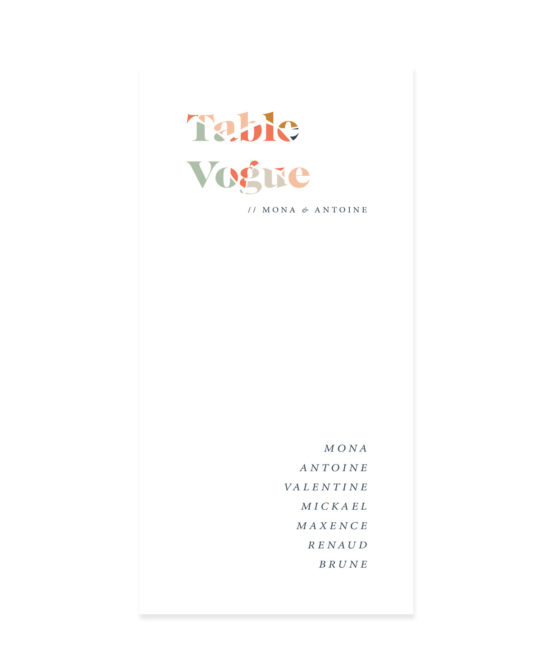 Plan de table • Vogue – Image 2