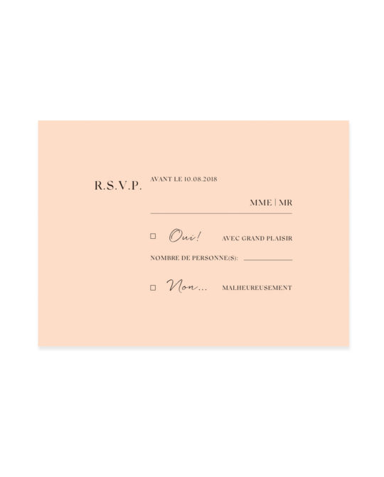 Carte RSVP • Romance – Image 2