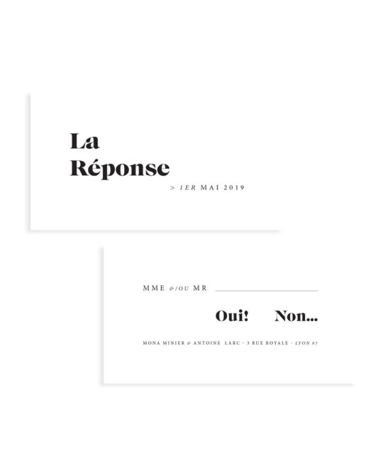 Carte RSVP • Vogue