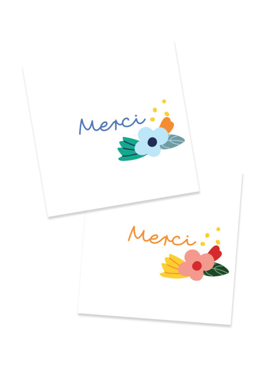 Carte remerciement • Bouquet