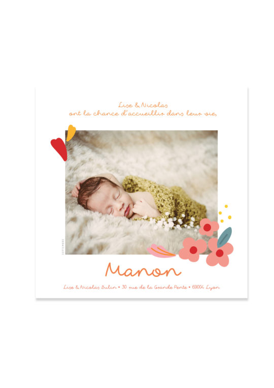 Faire Part Naissance • Bouquet – Image 4