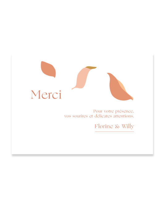 Carte remerciement • Nude – Image 3
