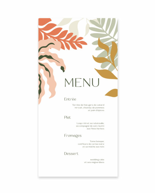 Menu • Florescence