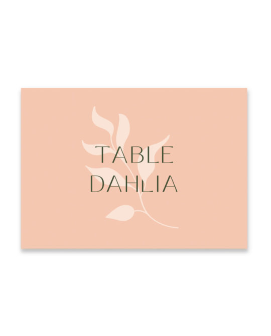 Nom de table • Florescence