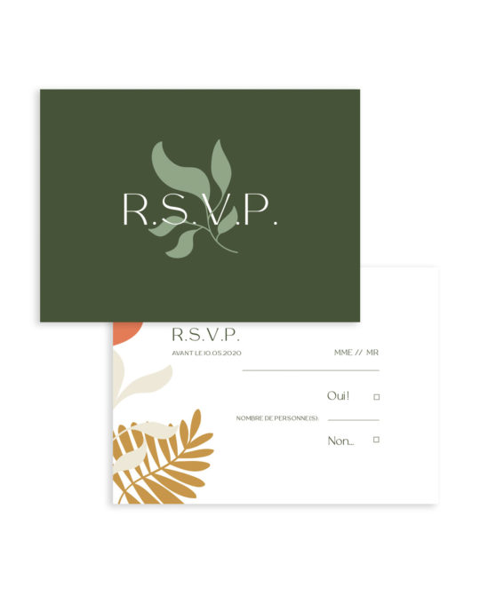 Carte RSVP • Florescence
