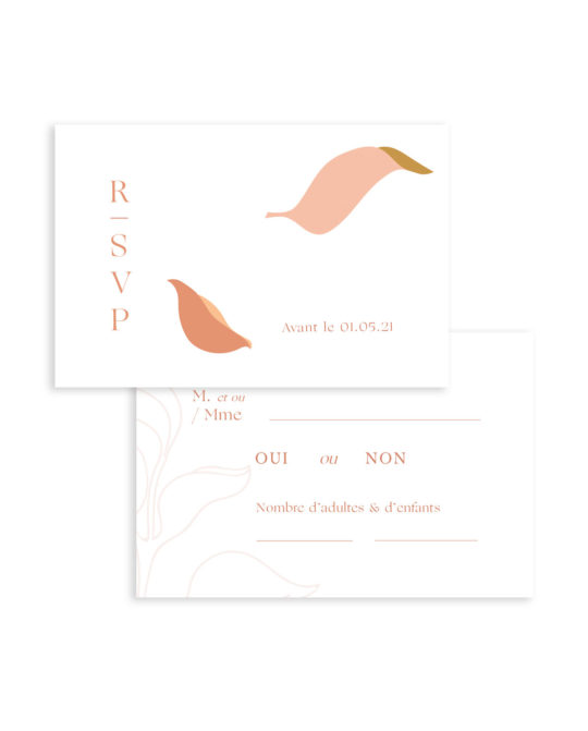 Carte RSVP • Nude