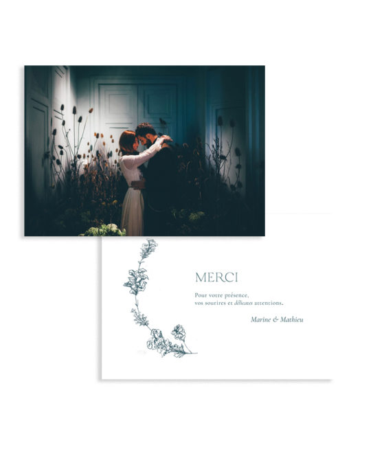 Carte remerciement • Bloom