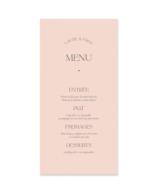 Menu • Rivage