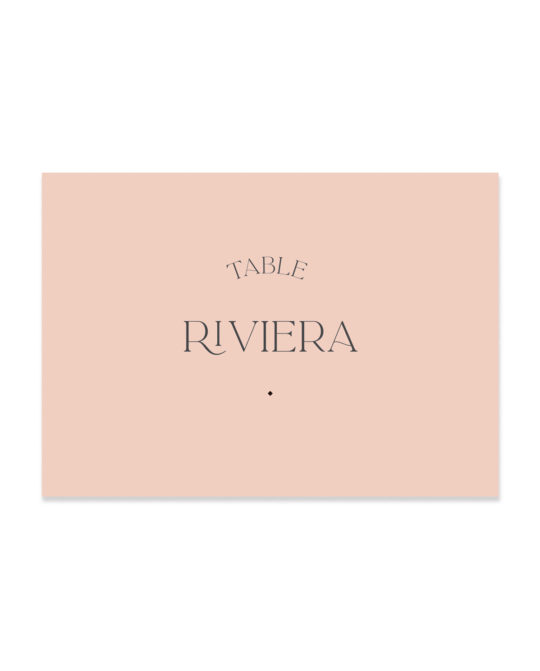 Nom de table • Rivage