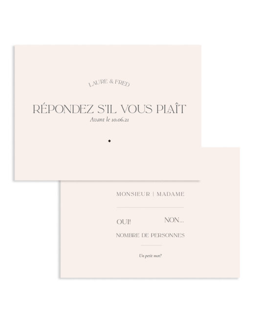 Carte RSVP • Rivage