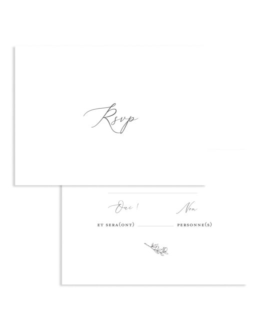 Carte RSVP • L'Olivier