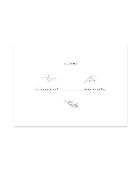 Carte RSVP • L'Olivier – Image 3
