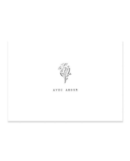 Carte & Affiche • Amour Minimal