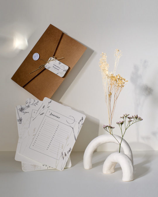Le Calendrier Perpétuel aux fleurs séchées