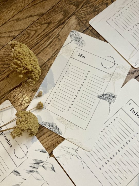Le Calendrier Perpétuel aux fleurs séchées – Image 3