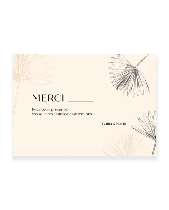 Carte remerciement • Pampa – Image 3