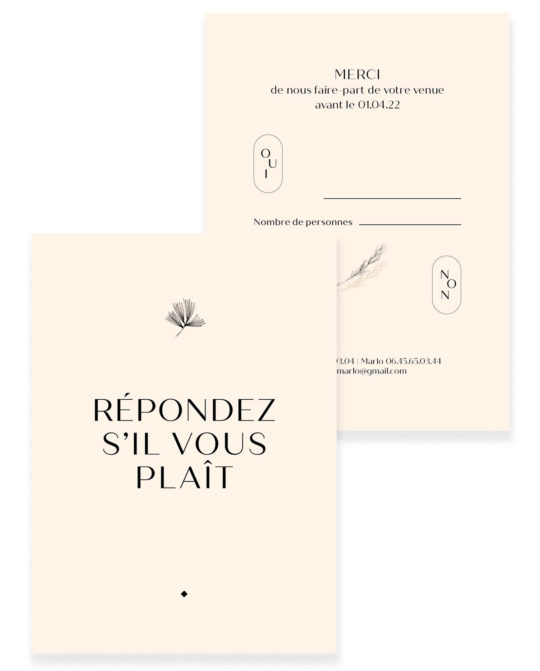Carte RSVP • Pampa
