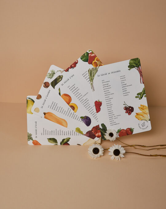 Les 4 Cartes Paniers Fruits & Légumes de saison