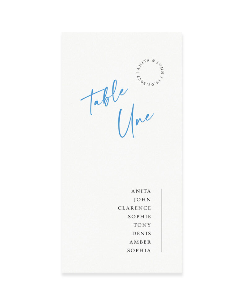 Plan de table signature graphisme septembre papeterie lyon