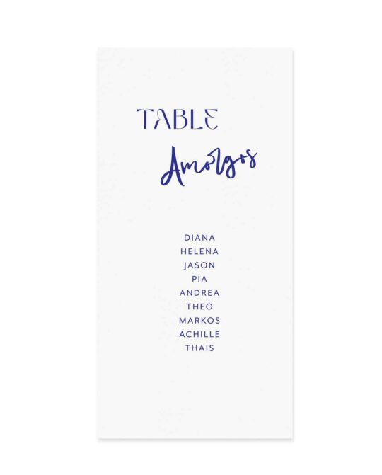 Plan de table • Santorini