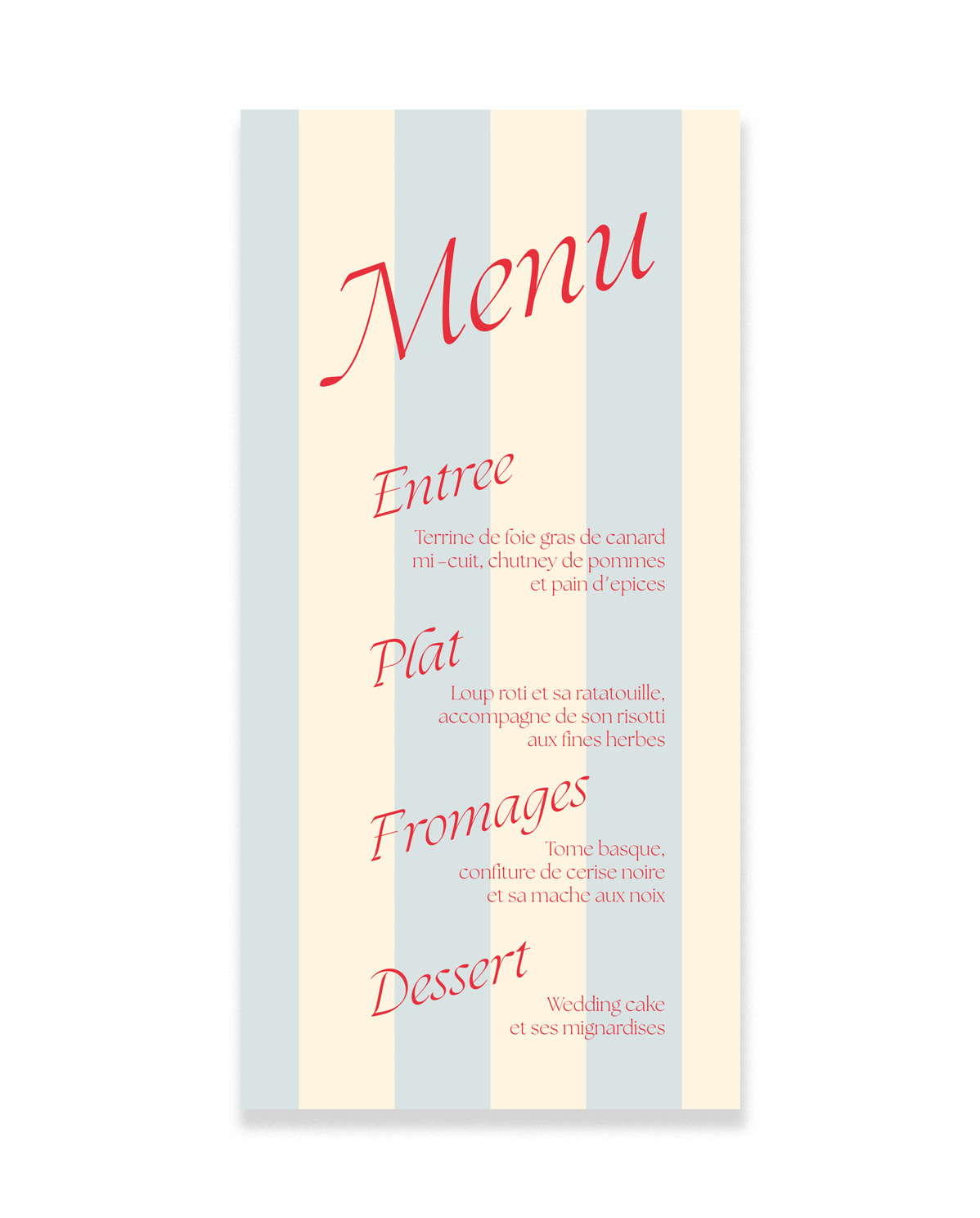 Menu • Palermo